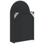 Mueble de baño con espejo arqueado y luz LED negro 42x13x70 cm de , Tocadores de baño - Ref: Foro24-357975, Precio: 107,40 €,...