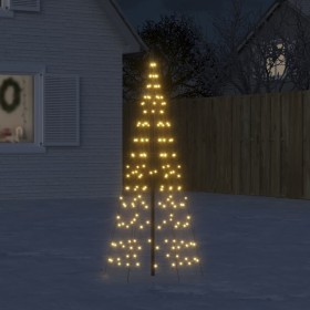 Árbol de Navidad en asta de bandera 200 LED blanco cálido 180cm de , Luces de Navidad - Ref: Foro24-358108, Precio: 22,25 €, ...