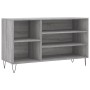Mueble zapatero madera contrachapada gris Sonoma 102x36x60 cm de , Zapateros y organizadores de calzado - Ref: Foro24-831418,...