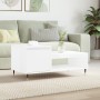 Mesa de centro madera contrachapada blanco brillo 100x50x45 cm de , Mesas de centro - Ref: Foro24-830822, Precio: 51,55 €, De...
