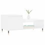 Mesa de centro madera contrachapada blanco brillo 100x50x45 cm de , Mesas de centro - Ref: Foro24-830822, Precio: 51,55 €, De...