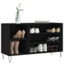 Mueble zapatero madera contrachapada negro 102x36x60 cm de , Zapateros y organizadores de calzado - Ref: Foro24-831413, Preci...