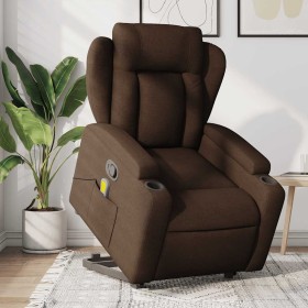 Silla de masaje reclinable de pie de tela marrón en Sillones | Comprar online en Foru.es