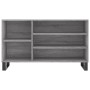 Mueble zapatero madera contrachapada gris Sonoma 102x36x60 cm de , Zapateros y organizadores de calzado - Ref: Foro24-831426,...