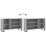 Mueble zapatero madera contrachapada gris Sonoma 102x36x60 cm de , Zapateros y organizadores de calzado - Ref: Foro24-831426,...