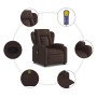 Silla de masaje reclinable de pie de tela marrón oscuro en Sillones | Comprar online en Foru.es