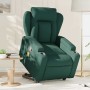 Silla de masaje reclinable de pie de tela verde oscura en Sillones | Comprar online en Foru.es