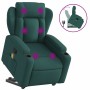 Silla de masaje reclinable de pie de tela verde oscura en Sillones | Comprar online en Foru.es