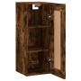 Armario de pared madera ingeniería roble ahumado 34,5x34x90 cm de , Aparadores - Ref: Foro24-835023, Precio: 46,95 €, Descuen...