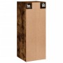 Armario de pared madera ingeniería roble ahumado 34,5x34x90 cm de , Aparadores - Ref: Foro24-835023, Precio: 46,95 €, Descuen...