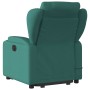 Silla de masaje reclinable de pie de tela verde oscura en Sillones | Comprar online en Foru.es