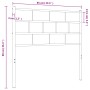 Cabecero de metal negro 80 cm de , Cabeceros y pies de cama - Ref: Foro24-355686, Precio: 20,96 €, Descuento: %
