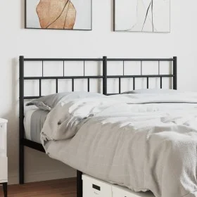 Cabecero de metal negro 120 cm de , Cabeceros y pies de cama - Ref: Foro24-355690, Precio: 27,65 €, Descuento: %