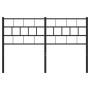 Cabecero de metal negro 120 cm de , Cabeceros y pies de cama - Ref: Foro24-355690, Precio: 28,05 €, Descuento: %