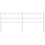 Cabecero de metal blanco 193 cm de , Cabeceros y pies de cama - Ref: Foro24-355549, Precio: 37,82 €, Descuento: %