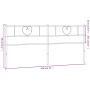 Cabecero de metal blanco 193 cm de , Cabeceros y pies de cama - Ref: Foro24-355549, Precio: 37,82 €, Descuento: %