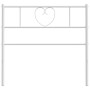 Cabecero de metal blanco 90 cm de , Cabeceros y pies de cama - Ref: Foro24-355540, Precio: 27,25 €, Descuento: %