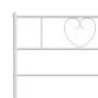 Cabecero de metal blanco 90 cm de , Cabeceros y pies de cama - Ref: Foro24-355540, Precio: 27,25 €, Descuento: %