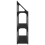 Estantería pared 3 niveles madera ingeniería negro 80x21x78,5cm de , Estantes y estanterías - Ref: Foro24-835454, Precio: 46,...