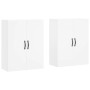 Armarios de pared 2 uds madera de ingeniería blanco de , Aparadores - Ref: Foro24-3197889, Precio: 163,11 €, Descuento: %