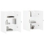 Armarios de pared 2 uds madera de ingeniería blanco de , Aparadores - Ref: Foro24-3197889, Precio: 163,11 €, Descuento: %