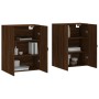 Armarios de pared 2 uds madera de ingeniería marrón roble de , Aparadores - Ref: Foro24-3197896, Precio: 143,43 €, Descuento: %