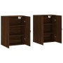 Armarios de pared 2 uds madera de ingeniería marrón roble de , Aparadores - Ref: Foro24-3197896, Precio: 143,43 €, Descuento: %