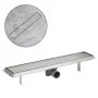 Desagüe lineal de ducha de acero inoxidable 630x140 mm de vidaXL, Desagües - Ref: Foro24-142172, Precio: 54,91 €, Descuento: %