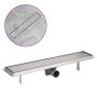 Desagüe lineal de ducha de acero inoxidable 630x140 mm de vidaXL, Desagües - Ref: Foro24-142172, Precio: 56,04 €, Descuento: %