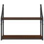 Estantería de pared madera ingeniería marrón roble 60x21x51 cm de , Estantes y estanterías - Ref: Foro24-835463, Precio: 25,2...