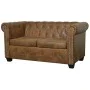 Chesterfield 2-Sitzer-Sofa aus braunem Kunstleder von vidaXL, Sofas - Ref: Foro24-243619, Preis: 416,53 €, Rabatt: %