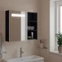 Mueble de baño con espejo y luz LED gris 60x13x52 cm de , Tocadores de baño - Ref: Foro24-357970, Precio: 90,15 €, Descuento: %