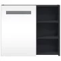 Mueble de baño con espejo y luz LED gris 60x13x52 cm de , Tocadores de baño - Ref: Foro24-357970, Precio: 90,15 €, Descuento: %