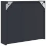 Mueble de baño con espejo y luz LED gris 60x13x52 cm de , Tocadores de baño - Ref: Foro24-357970, Precio: 90,15 €, Descuento: %