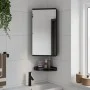 Mueble de baño de esquina con espejo negro 30x24x60 cm de , Tocadores de baño - Ref: Foro24-357979, Precio: 91,49 €, Descuent...