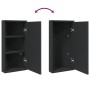 Mueble de baño de esquina con espejo negro 30x24x60 cm de , Tocadores de baño - Ref: Foro24-357979, Precio: 102,20 €, Descuen...