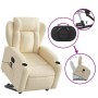 Silla de masaje reclinable de pie de tela color crema en Sillones | Comprar online en Foru.es