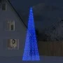 Árbol de Navidad en asta de bandera 1534 LED azul 500 cm de , Luces de Navidad - Ref: Foro24-358119, Precio: 100,61 €, Descue...