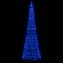 Árbol de Navidad en asta de bandera 1534 LED azul 500 cm de , Luces de Navidad - Ref: Foro24-358119, Precio: 100,61 €, Descue...