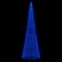 Árbol de Navidad en asta de bandera 1534 LED azul 500 cm de , Luces de Navidad - Ref: Foro24-358119, Precio: 102,86 €, Descue...