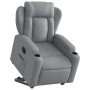 Sillón eléctrico reclinable elevable de tela gris claro en Sillones | Comprar online en Foru.es