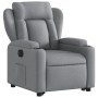 Sillón eléctrico reclinable elevable de tela gris claro en Sillones | Comprar online en Foru.es