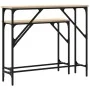 Mesas consolas 2 unidades madera de ingeniería roble Sonoma de , Mesas auxiliares - Ref: Foro24-834141, Precio: 55,54 €, Desc...