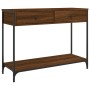 Mesa consola madera de ingeniería marrón roble 100x34,5x75 cm de , Mesas auxiliares - Ref: Foro24-834174, Precio: 72,38 €, De...