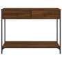 Mesa consola madera de ingeniería marrón roble 100x34,5x75 cm de , Mesas auxiliares - Ref: Foro24-834174, Precio: 72,38 €, De...