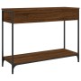 Mesa consola madera de ingeniería marrón roble 100x34,5x75 cm de , Mesas auxiliares - Ref: Foro24-834174, Precio: 72,38 €, De...