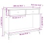 Mesa consola madera de ingeniería marrón roble 100x34,5x75 cm de , Mesas auxiliares - Ref: Foro24-834174, Precio: 72,38 €, De...