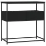 Black engineered wood console table 75x40x75 cm by , Side tables - Ref: Foro24-834155, Price: 64,26 €, Discount: %