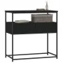 Black engineered wood console table 75x40x75 cm by , Side tables - Ref: Foro24-834155, Price: 64,26 €, Discount: %