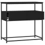 Black engineered wood console table 75x40x75 cm by , Side tables - Ref: Foro24-834155, Price: 64,26 €, Discount: %